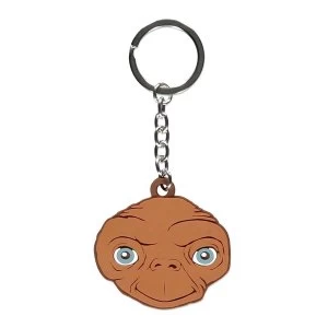 UNIVERSAL E.T. Face Rubber Keychain - Brown
