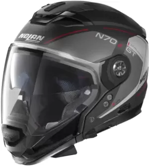 Nolan N70-2 GT Lakota N-Com Helmet, black-red Size M black-red, Size M