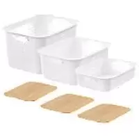 SmartStore Storage Basket Plastic White 28 (W) x 37 (D) x 26 (H) cm 3185781318678131877813180100B