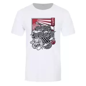 Unorthodox Collective Mens Ryu T-Shirt (M) (White/Red/Black)