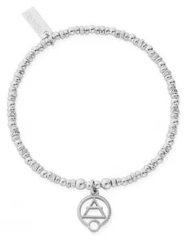 ChloBo Sparkle Disc Air Bracelet Sterling Silver SBSD3108 Jewellery