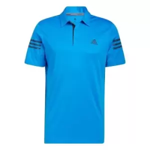 adidas 3 Stripe Polo Shirt Mens - Blue