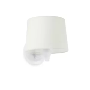 Conga Wall Light with Shade White, E27