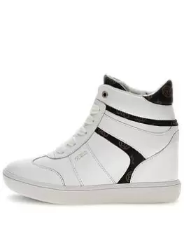Guess GUESS MORENS WEDGE TRAINER - WHIBR, White, Size It/Eu 41 = UK 8, Women