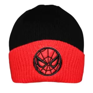 Spider-Man Emblem Beanie (One Size) (Black/Red)