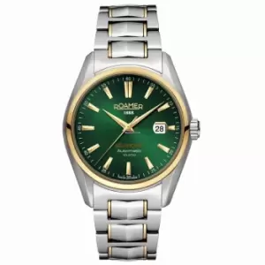 Roamer 210665 47 75 20 Mens Searock I Automatic Two Tone Bracelet Wristwatch