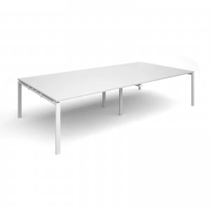 Adapt II rectangular Boardroom Table 3200mm x 1600mm - White Frame wh
