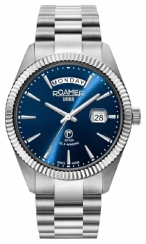 Roamer 981662 41 45 90 Primeline Day Date Blue Dial With Watch