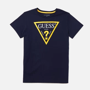Guess Boys' Logo T-Shirt - Deck Blue - 14 Years