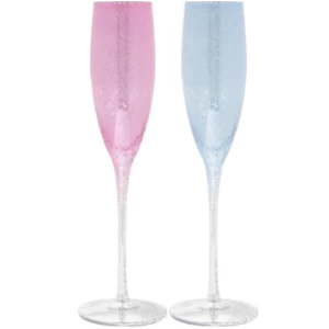 Glitter Champagne Flute Set 2 By Lesser & Pavey