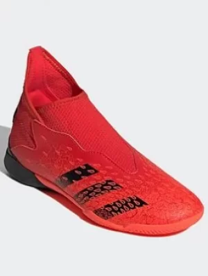 adidas Predator Freak.3 Laceless Indoor Boots, Red/Black/Orange, Size 13, Men