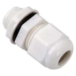 HellermannTyton NGM16-WHT M16 Cable Gland 5-10mm White (Pack 10)