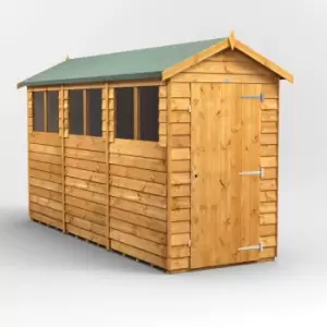 12X4 Power Overlap Apex Shed