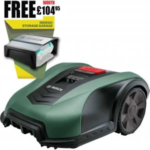 Bosch INDEGO M+ 700 CONNECT 18v Cordless Robotic Lawnmower 190mm 1 x 2.5ah Integrated Li-ion Charger