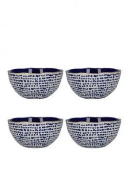 Kitchencraft Mikasa Azores Speckle Cereal Bowls ; Set Of 4