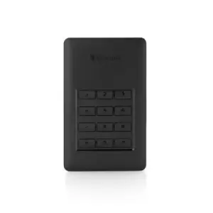 Verbatim Store &#39;n&#39; Go Secure Portable HDD with Keypad Access 1TB