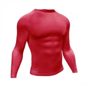 Precision Essential Baselayer Long Sleeve Shirt Adult Small 34-36" Red