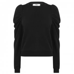 Only Dida Puff Sweatshirt - Black