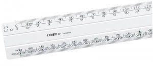 Linex Scalerule Flat 1:20:500 30cm 434
