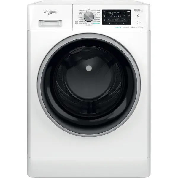 Whirlpool FFWDD1174269BSVUK 11Kg / 7Kg Washer Dryer with 1400 rpm - White - D Rated