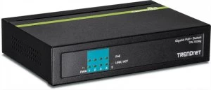 TRENDnet TPE-TG50G 5-Port Gigabit PoE+ Network Switch