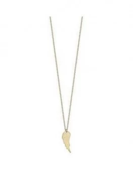 Love Gold 9Ct Yellow Gold Angel Wing Pendant Necklace