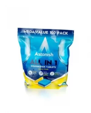 Astonish All-in-One Dishwasher Tablets Lemon (Pack 100)