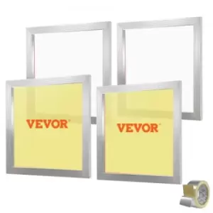 VEVOR Screen Printing Kit, 4 Pieces Aluminum Silk Screen Printing Frames, 20x20inch Silk Screen Printing Frame with 110 Count Mesh, High Tension Nylon