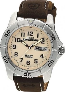 Timex Mens Expedition Brown Strap Watch