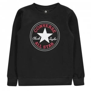 Converse Chuck Crew Sweatshirt Junior Boys - Black