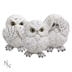 3 Wise Owls Statue