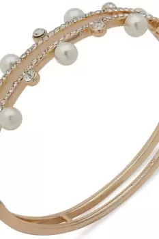 Ladies Anne Klein Jewellery BR HINGE-GLD/CRY/PRL Bracelet 01B00385
