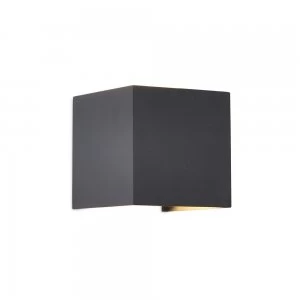 Square Wall Lamp, 12W LED, 3000K, 1100lm, IP54, Anthracite