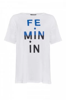 French Connection Feminin Masculin T Shirt White