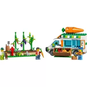 LEGO City Farmers Market Van Food Truck, Farm Toy Set 60345 - Multi