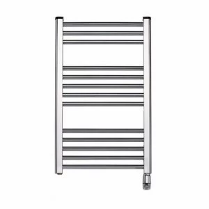 Elnur 300W Chrome Heated Towel Rail With Thermostat and Manual Temperature Selector