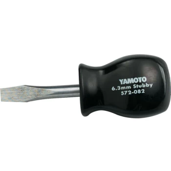 Stubby Mechanics Flat Head Screwdriver, 6.5MM Slotted Tip, 38MM Blade - Yamoto