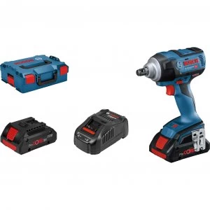 Bosch GDS 18V 300 Cordless Brushless 1/2" Drive Impact Wrench 2 x 4ah Li-ion Charger Case