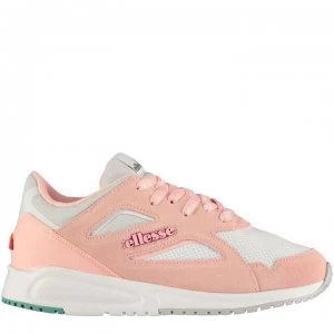 Ellesse Contest Leather Trainers - Pnk/Lt Gry