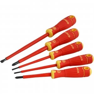 Bahco 5 Piece Insulated Scewdriver Set