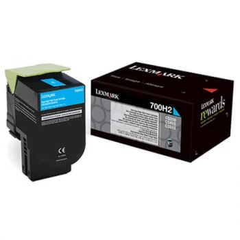 Lexmark 70C0H20 Cyan Laser Toner Ink Cartridge