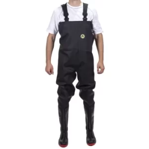 Danube Chest Safety Wader Black/Red Size 10