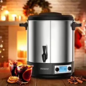 Monzana Automatic Preserving Machine 28L Continuous Temperature Controller 30-100°C Timer Tap For 14 Glasses Mulled Wine Cooker 1800W 28L mit LCD und