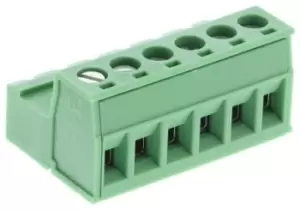Phoenix Contact CLASSIC COMBICON IC 6-pin PCB Terminal Block, 5.08mm Pitch