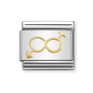 Nomination Classic Gold Him & Her Infinity Charm
