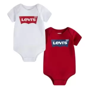 Levis 2pc Batwing T-Shirts Unisex Babies - White