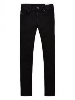 Diesel Boys Sleenker Skinny Jeans - Black, Size Age: 8 Years