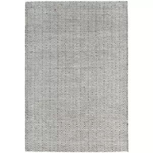 Asiatic Carpets Ives Hand Woven Rug Black White - 120 x 170cm