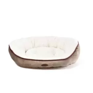 Charles Bentley Small Memory Foam Pet Bed - Taupe