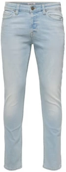 ONLY and SONS Loom Life Slime Blue Jeans light blue